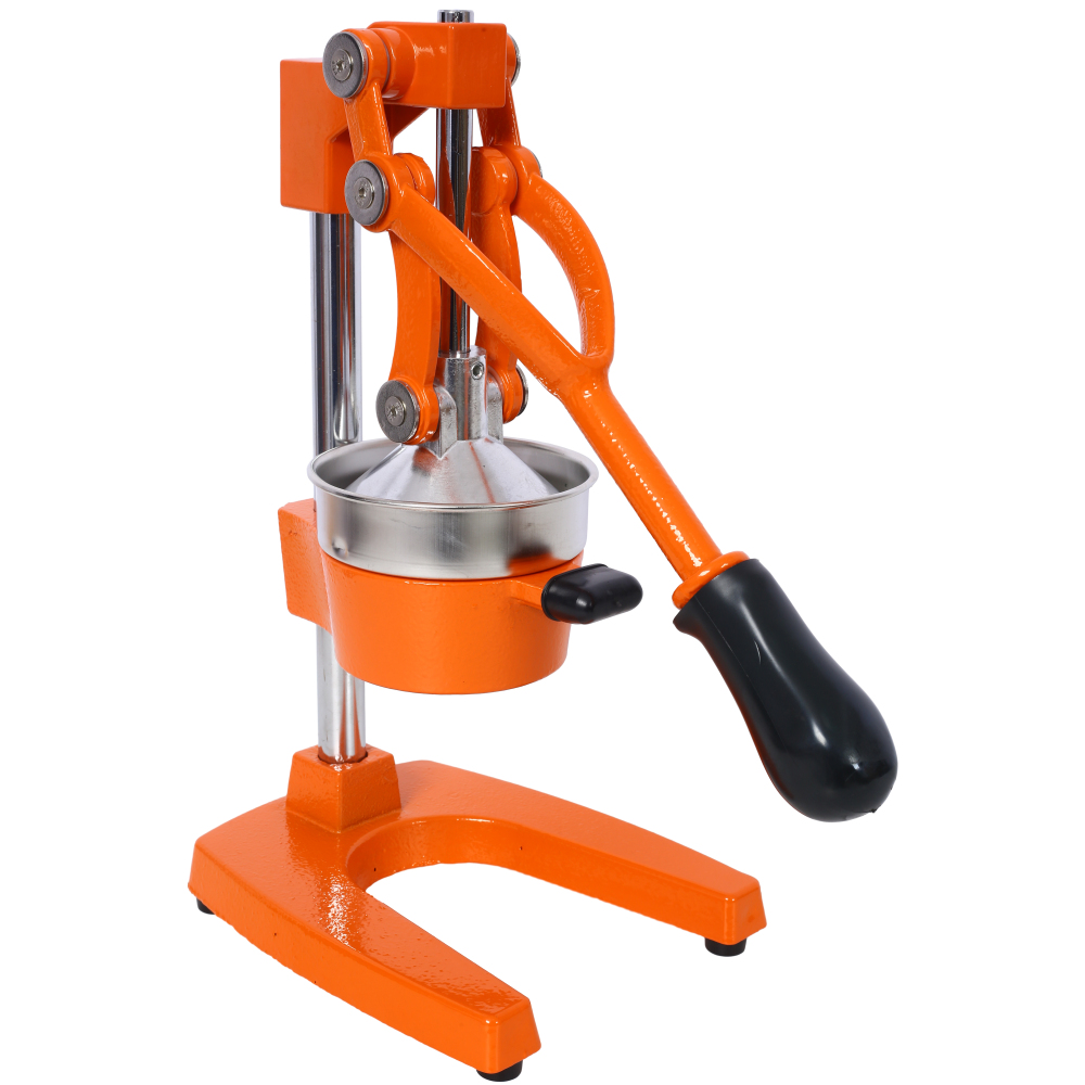 Citrus Lemon Squeezer - Orange Cast Iron Citrus Juicer, Extra