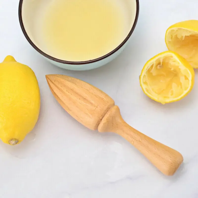 1pc Ten-corner Shape Wooden Le - Citrus Lemon Squeezer review and price