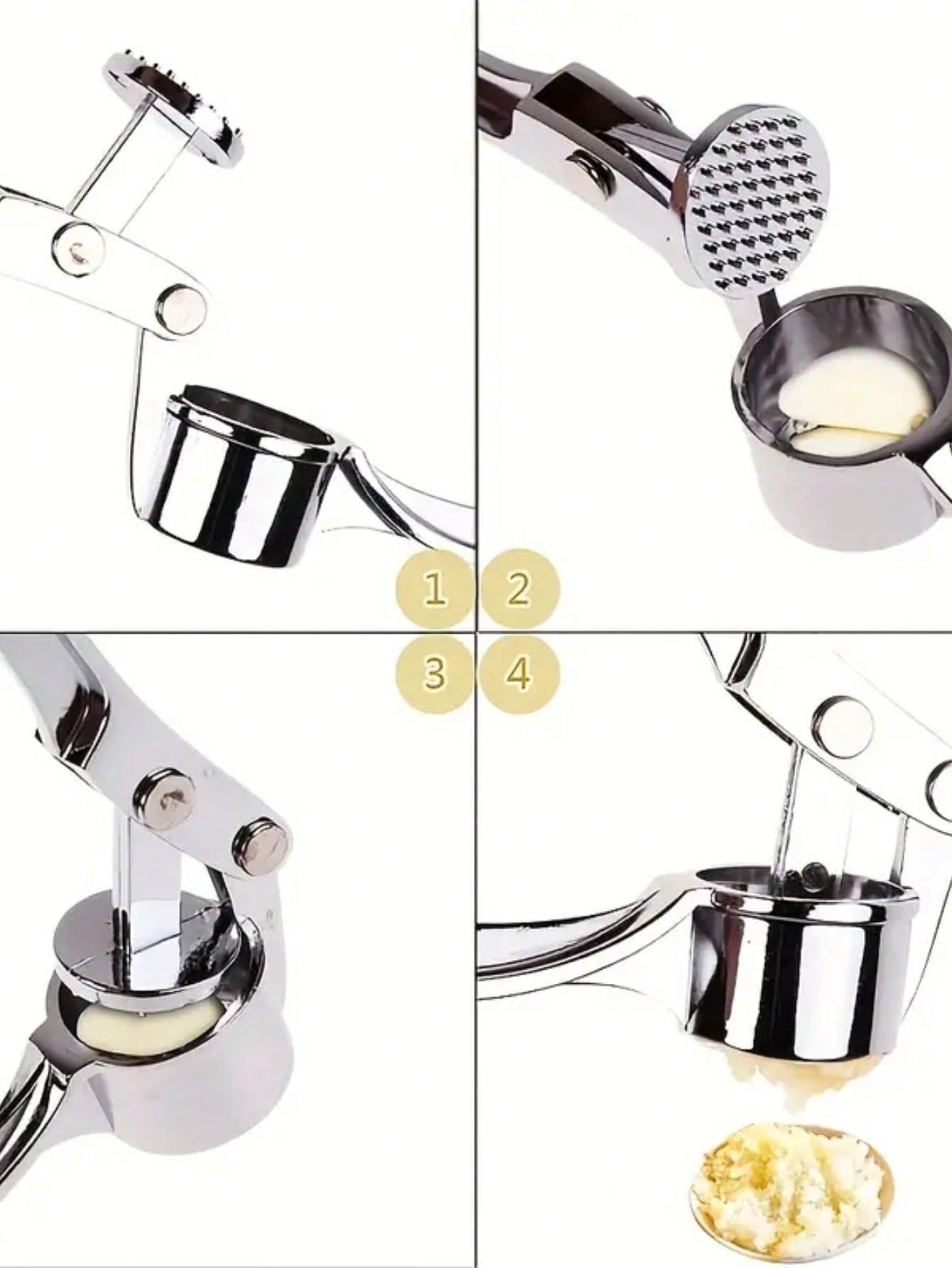 1pc, Garlic Press Washable Gar - Kitchen Gadgets Juicer review and price