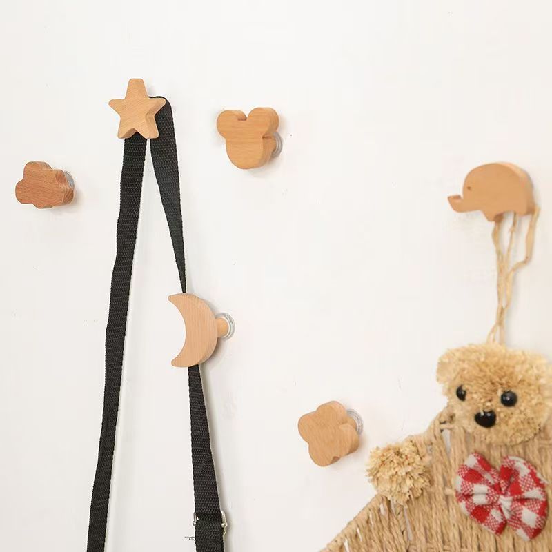 1pc Wooden Hooks Cute Room Dec - Kitchen Room Gadgets review and price
