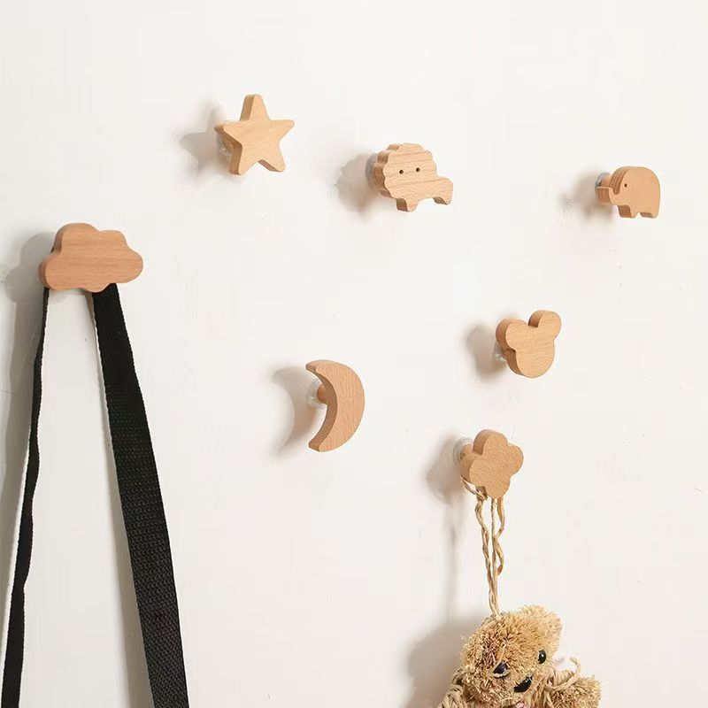 1pc Wooden Hooks Cute Room Dec - Kitchen Room Gadgets review and price