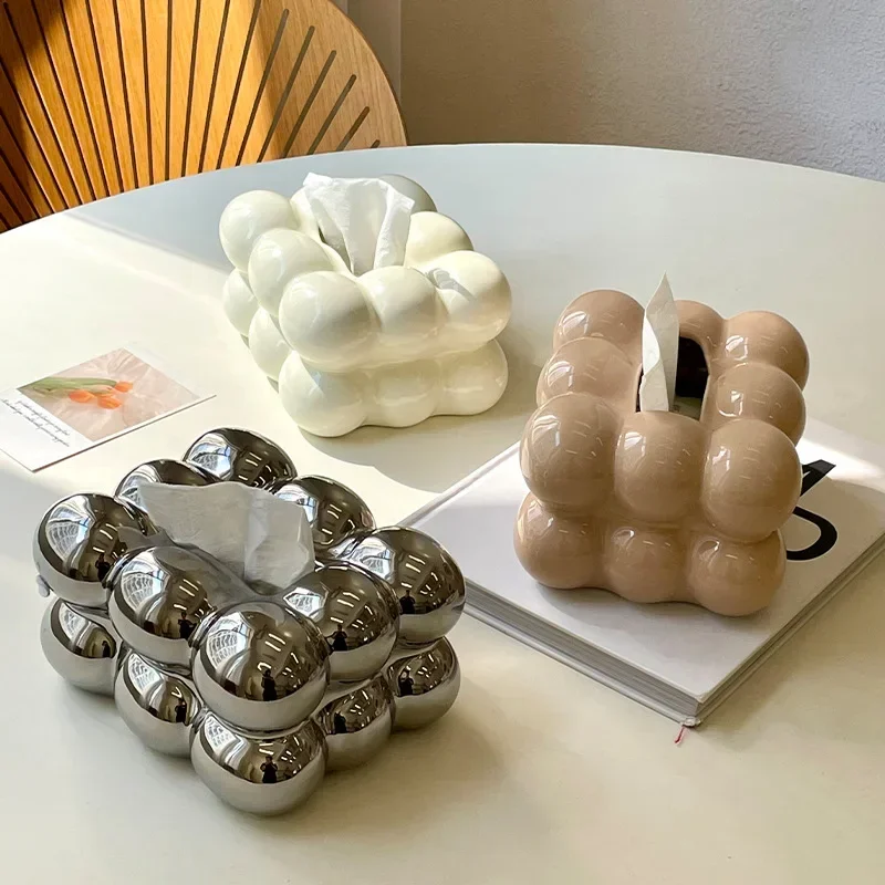 Light Luxury Tissue Box Cerami - Kitchen Room Gadgets review and price