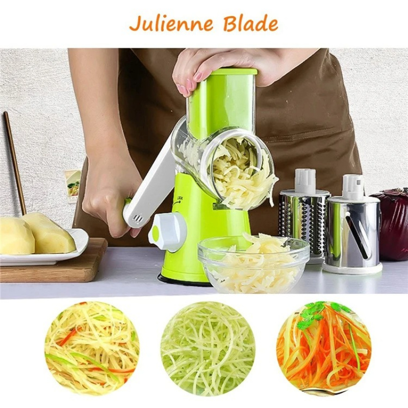 Manual Rotary Cheese Grater fo - Household Kitchen Gadgets Vegetable Cutter Silk Cutter review and price