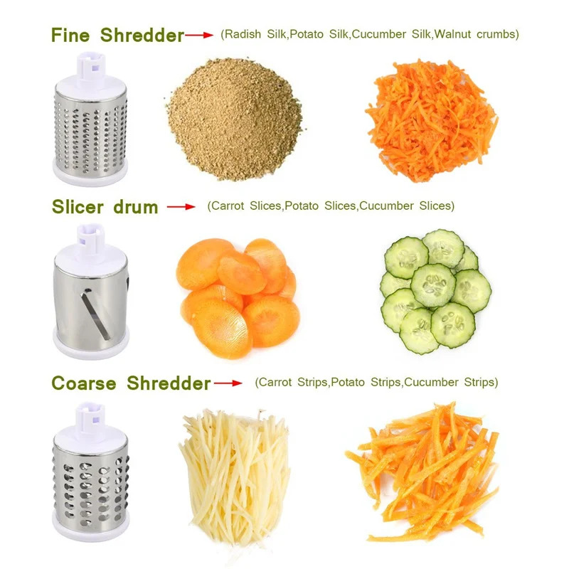 Manual Rotary Cheese Grater fo - Household Kitchen Gadgets Vegetable Cutter Silk Cutter review and price