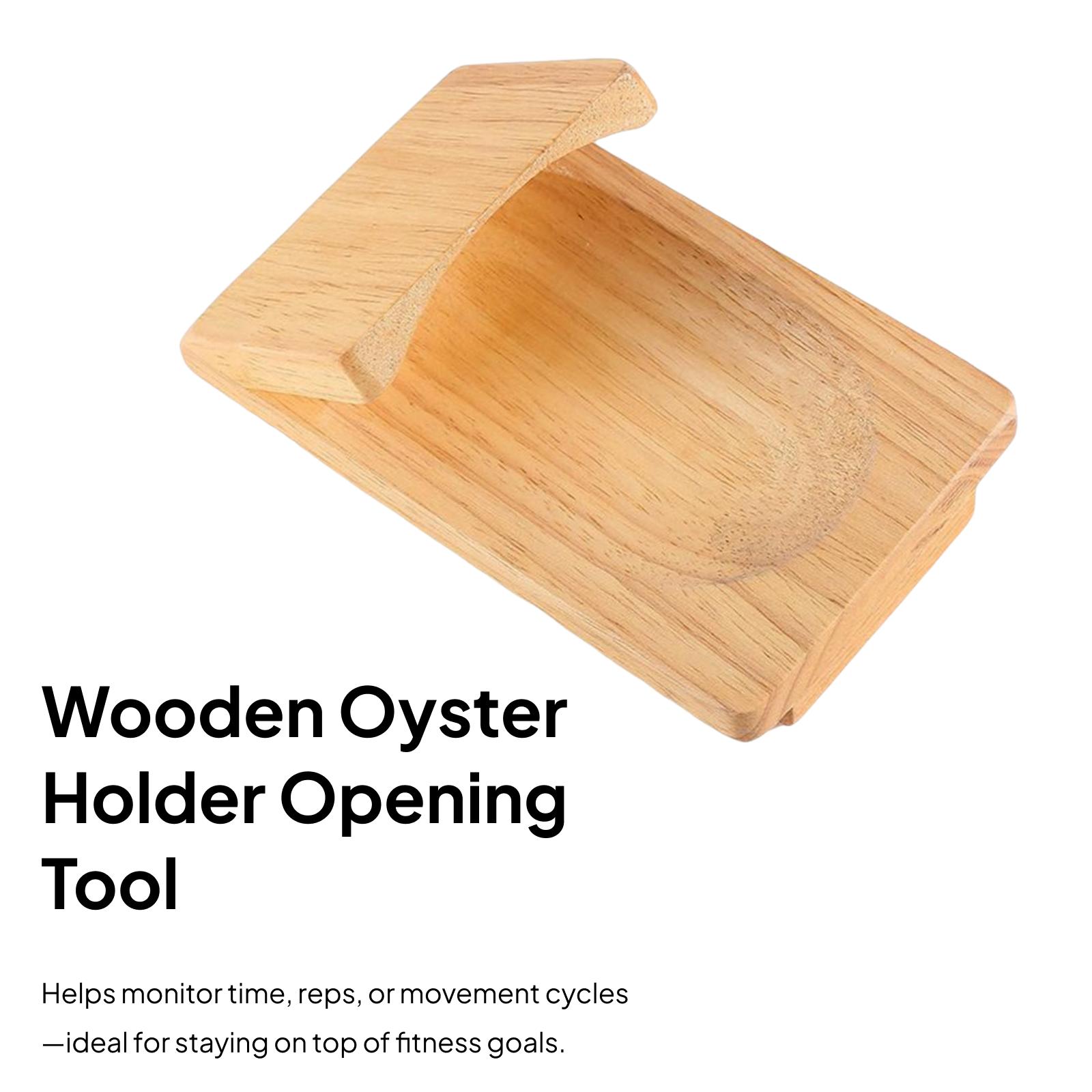 Oyster Holder Wood Clamp Tray  - Kitchen Room Gadgets review and price