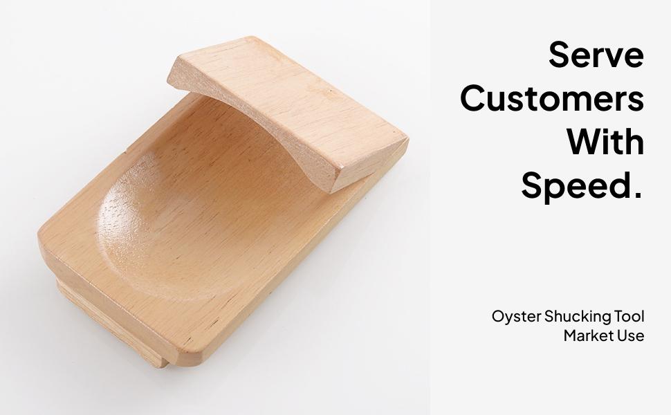 Oyster Holder Wood Clamp Tray  - Kitchen Room Gadgets review and price